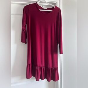 Tash + Sophie wine red dress/tunic